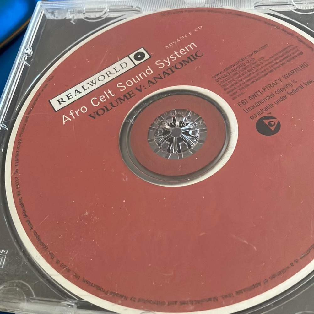 Afro Celt Sound System Volume V: Anatomic CD promo